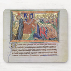 The 7th angel blowing his trumpet mouse mat