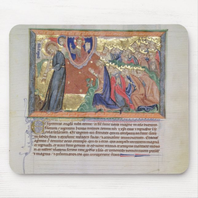The 7th angel blowing his trumpet mouse mat (Front)