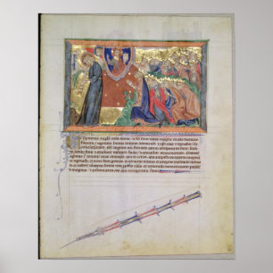 The 7th angel blowing his trumpet poster