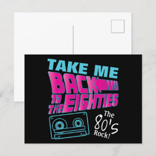 The 80's Rock Postcard
