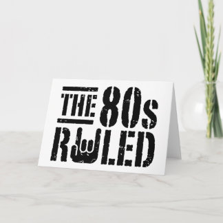 The 80s Ruled Card