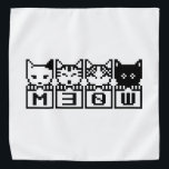 THE 8-BIT CATS M30W BANDANA<br><div class="desc">MEOW MEOW MEOW MEOW
Globe Trotters specialises in idiosyncratic imagery from around the globe. Here you will find unique Greeting Cards, Postcards, Posters, Mousepads and more.</div>