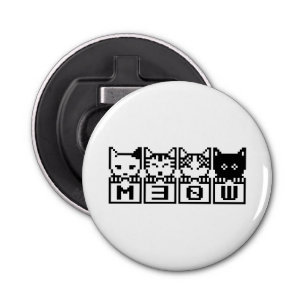 THE 8-BIT CATS M30W BOTTLE OPENER