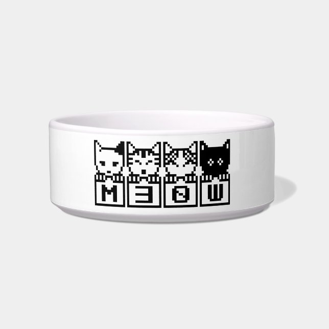 THE 8-BIT CATS M30W BOWL (Front)