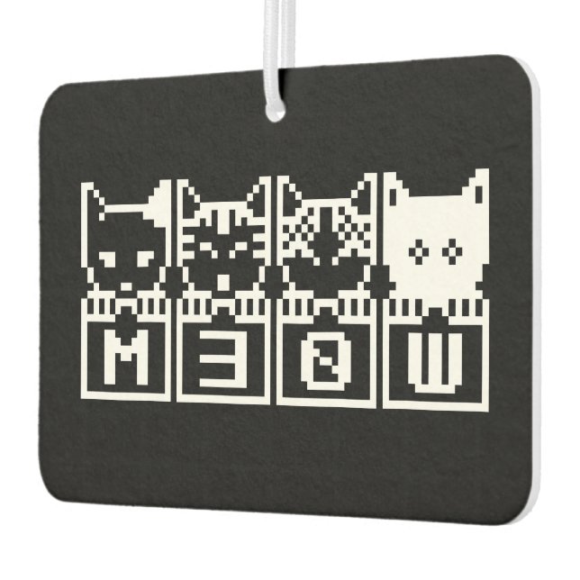 THE 8-BIT CATS M30W CAR AIR FRESHENER (Left)