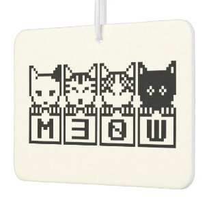 THE 8-BIT CATS M30W CAR AIR FRESHENER