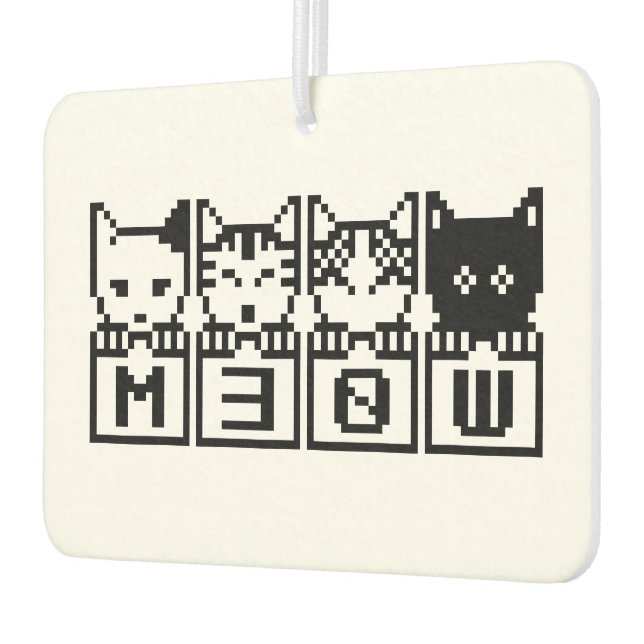 THE 8-BIT CATS M30W CAR AIR FRESHENER (Left)