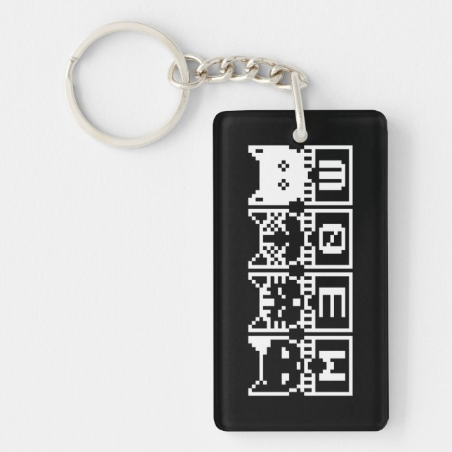 THE 8-BIT CATS M30W KEY RING (Front)