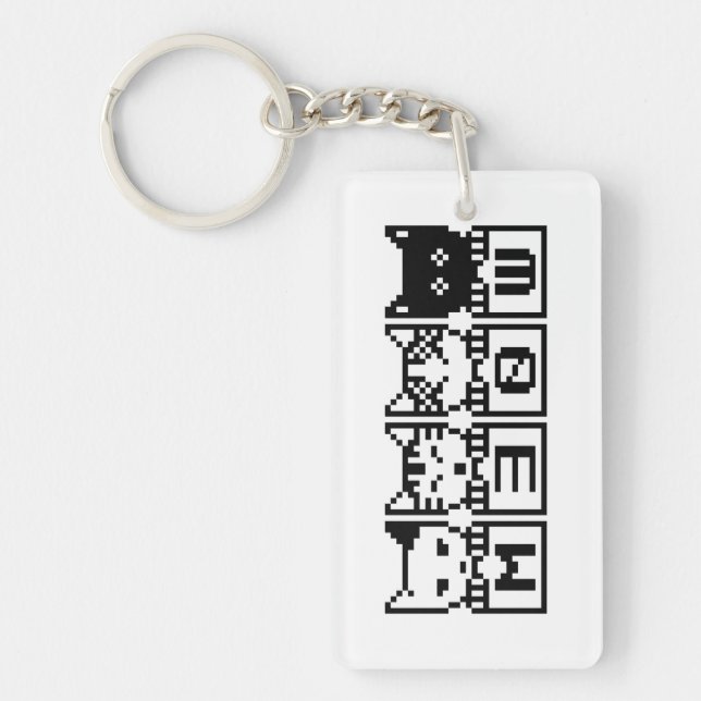 THE 8-BIT CATS M30W KEY RING (Front)