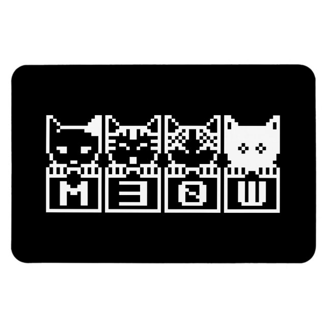 THE 8-BIT CATS M30W MAGNET (Horizontal)
