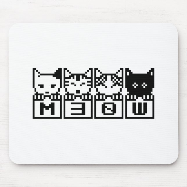 THE 8-BIT CATS M30W MOUSE MAT (Front)