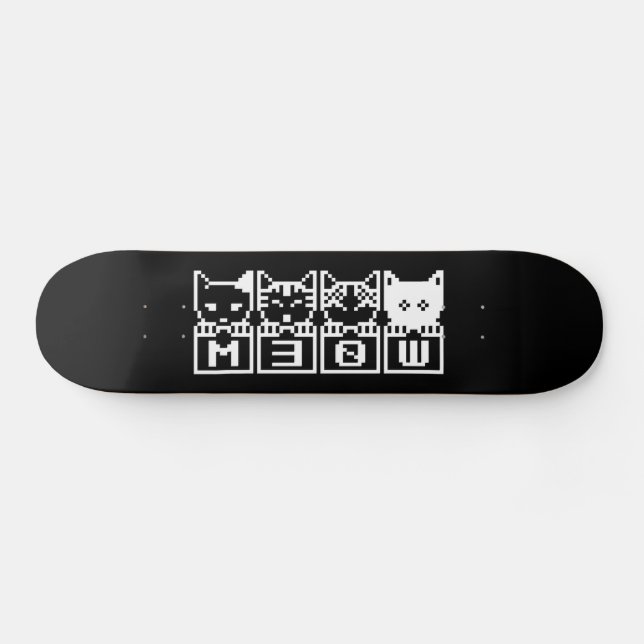 THE 8-BIT CATS M30W SKATEBOARD (Horz)