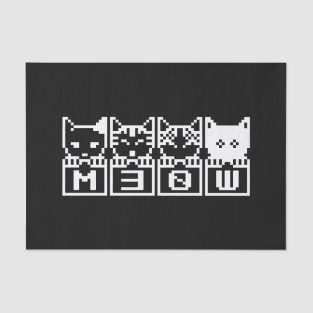 THE 8-BIT CATS M30W TISSUE PAPER (Front)