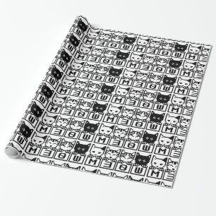 THE 8-BIT CATS M30W WRAPPING PAPER