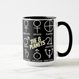 The 8 Planetary Symbols Chart Mug