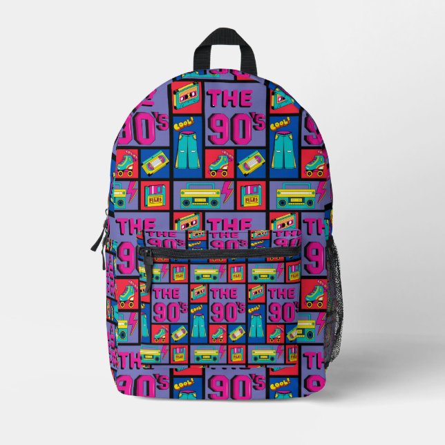 The 90's printed backpack (Front)