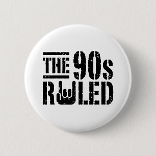 The 90s Ruled 6 Cm Round Badge