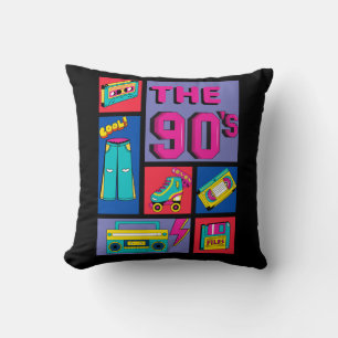 The 90's throw pillow