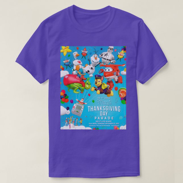 The 91st Macys Thanksgiving Day Parade 2017 T-Shirt (Design Front)