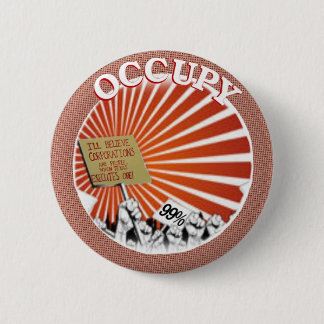 The 99 percent Occupy 6 Cm Round Badge