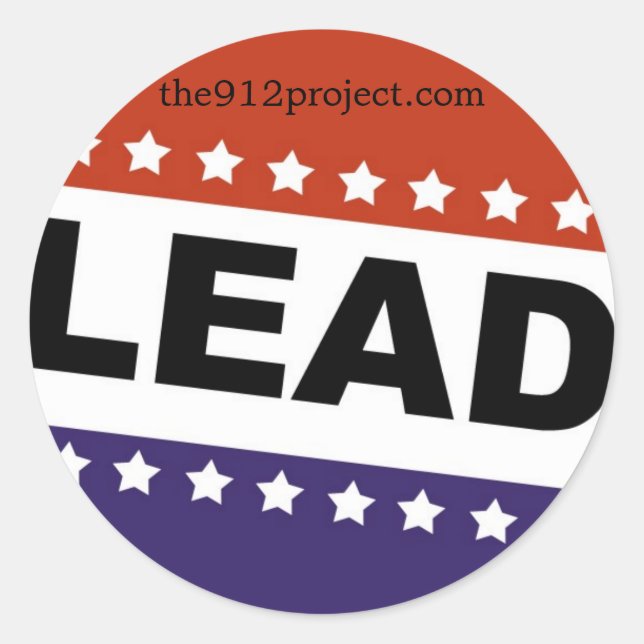 The 9-12 Project Classic Round Sticker (Front)