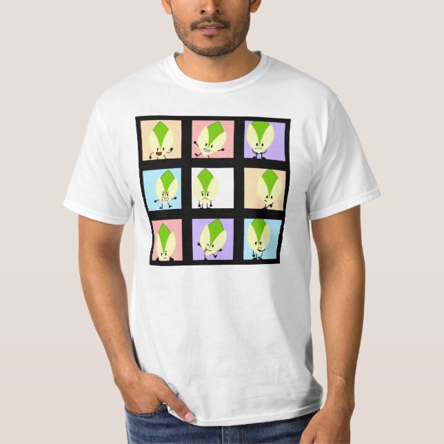 The 9 Faces of Pistachio T-Shirt (Front)