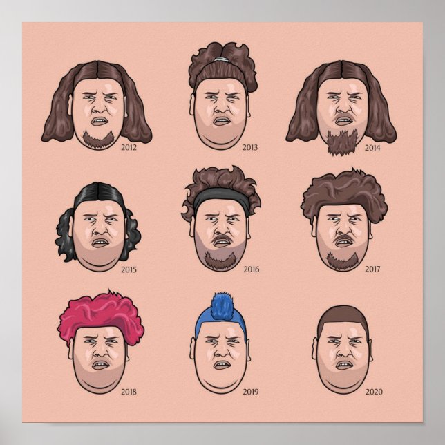 The 9 faces of Rainer Drachenlord Winkler Poster (Front)