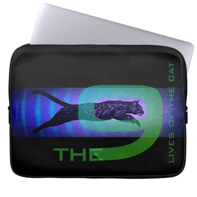 The 9 Lives of The Cat Electronics Bag (Front)