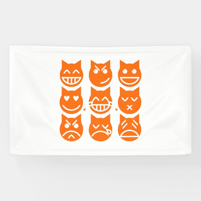 The 9 Lives of the Emoji Cat Banner (Horizontal)