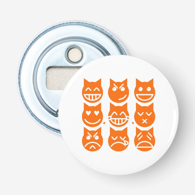 The 9 Lives of the Emoji Cat Bottle Opener (Front)