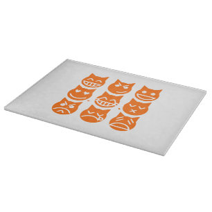 The 9 Lives of the Emoji Cat Cutting Board