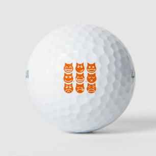 The 9 Lives of the Emoji Cat Golf Balls