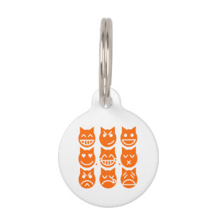 The 9 Lives of the Emoji Cat Pet Tag