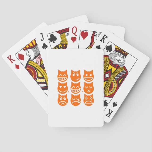 The 9 Lives of the Emoji Cat Playing Cards (Back)