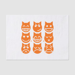 The 9 Lives of the Emoji Cat Tissue Paper