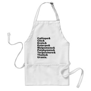 The 9 Muses As Made Popular By Greek Mythology Standard Apron