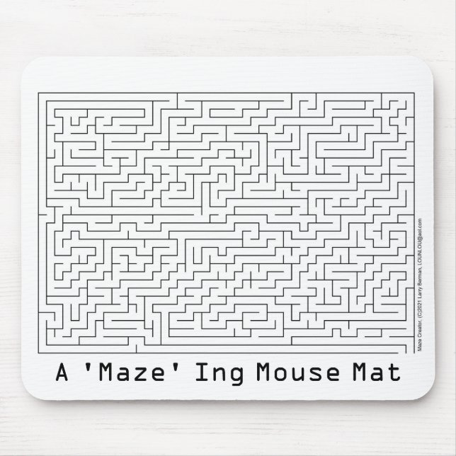 The A 'Maze' ing Mouse Mat (Front)