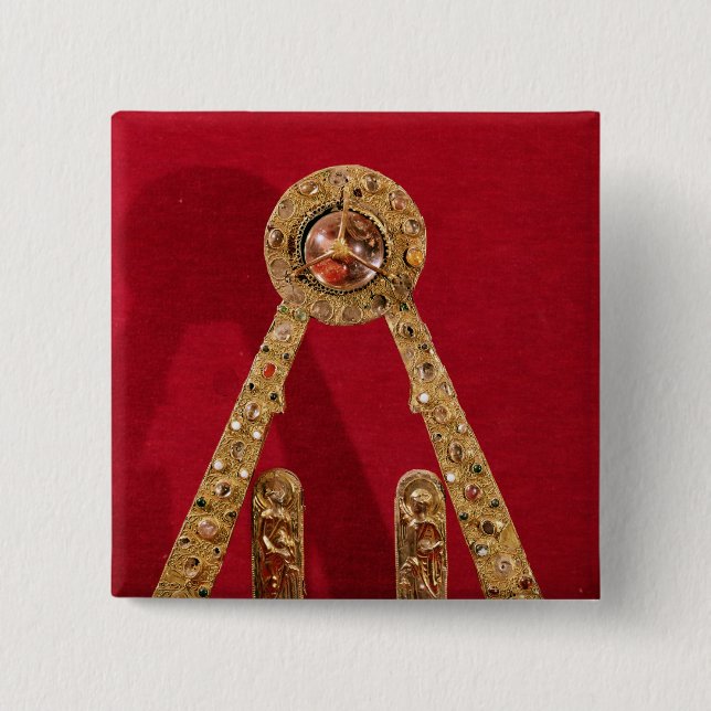 The 'A' of Charlemagne 15 Cm Square Badge (Front)