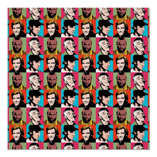 The A-Team Inspired Character Design Retro TV 80s  Poster (Front)