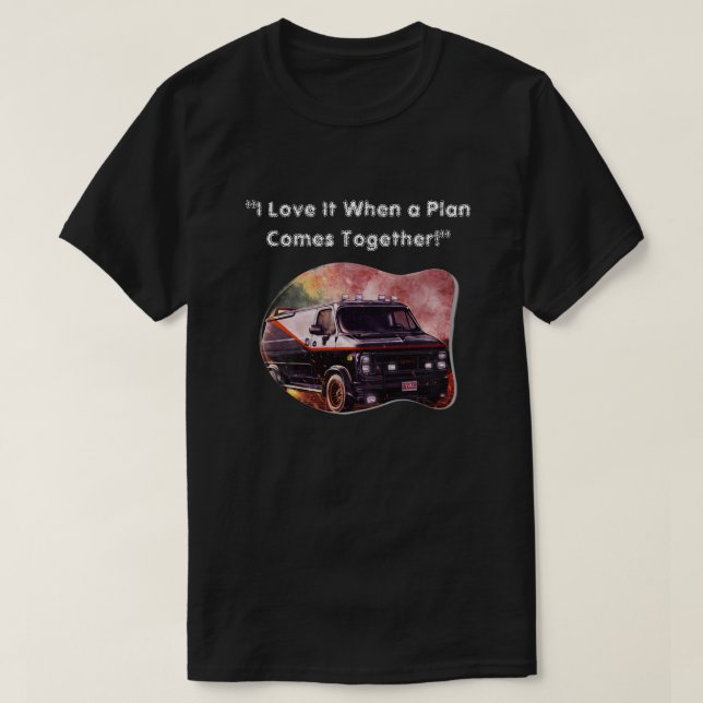 The A-Team Inspired Van Design Retro TV 80s T-Shirt (Design Front)