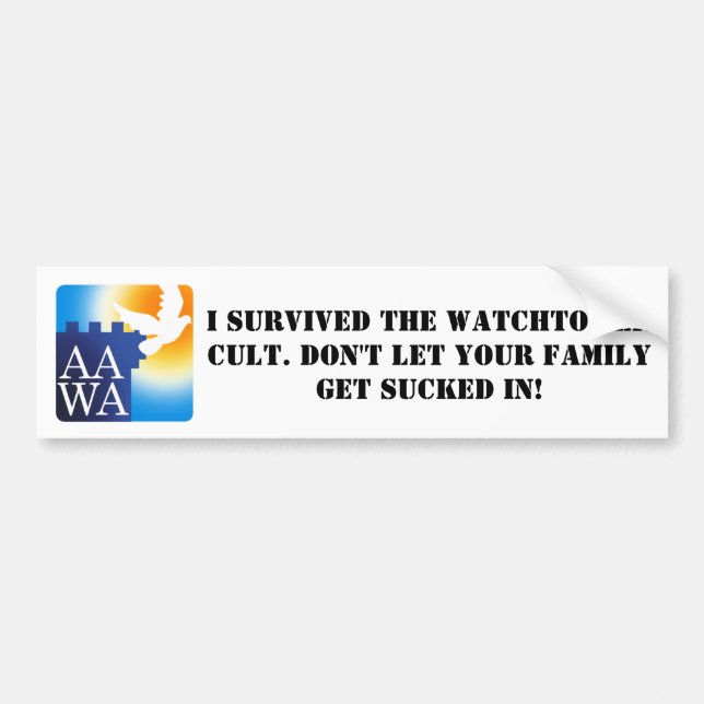 The AAWA Bumper Sticker (Front)