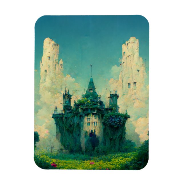 The Abandoned Chateau Fantasy Sci-Fi Magnet (Vertical)