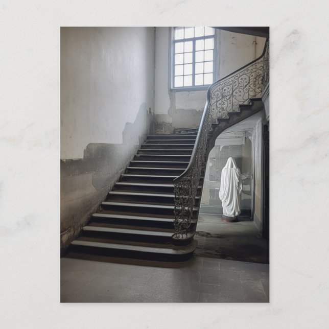 The Abandoned Ghostly Stairs Postcard (Front)