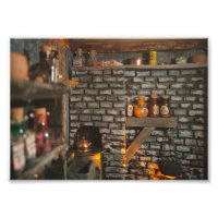 The Abandoned Kitchen Print - Abandoned Miniature