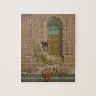 The Abandoned (oil on panel) Jigsaw Puzzle