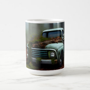 The Abandoned Truck  Digital Art Coffee Mug