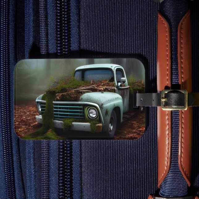 The Abandoned Truck  Digital Art   Luggage Tag (Front Insitu 4)