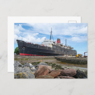 The Abandoned TSS Duke of Lancaster Ship Holiday Postcard