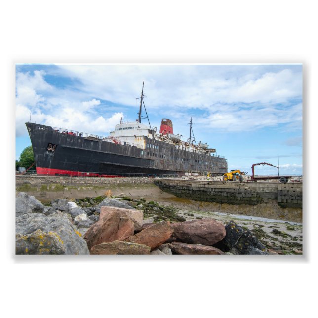 The Abandoned TSS Duke of Lancaster Ship Photo Print (Front)
