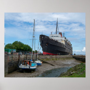 The Abandoned TSS Duke of Lancaster Ship Poster